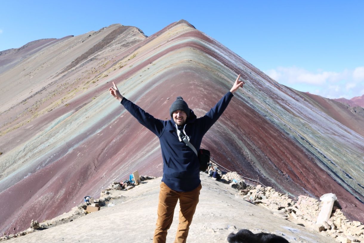 man on mountain