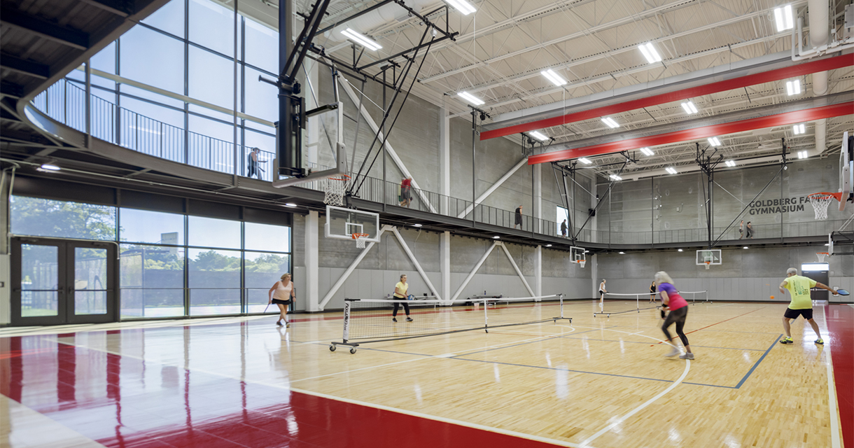 2-story basketball court