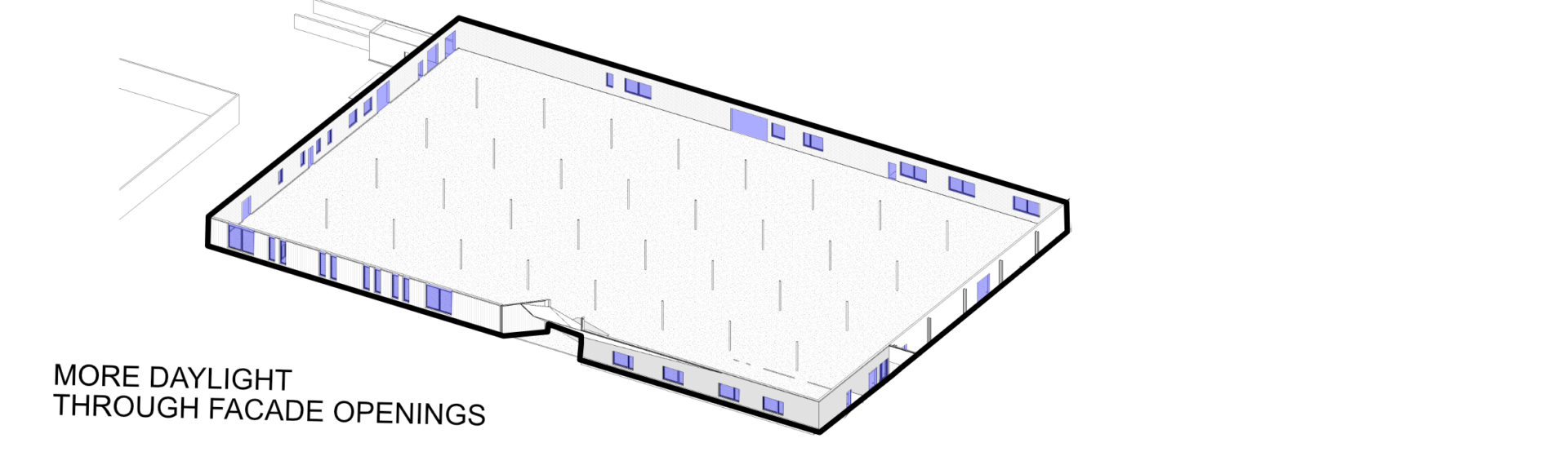 More Daylight through facade openings