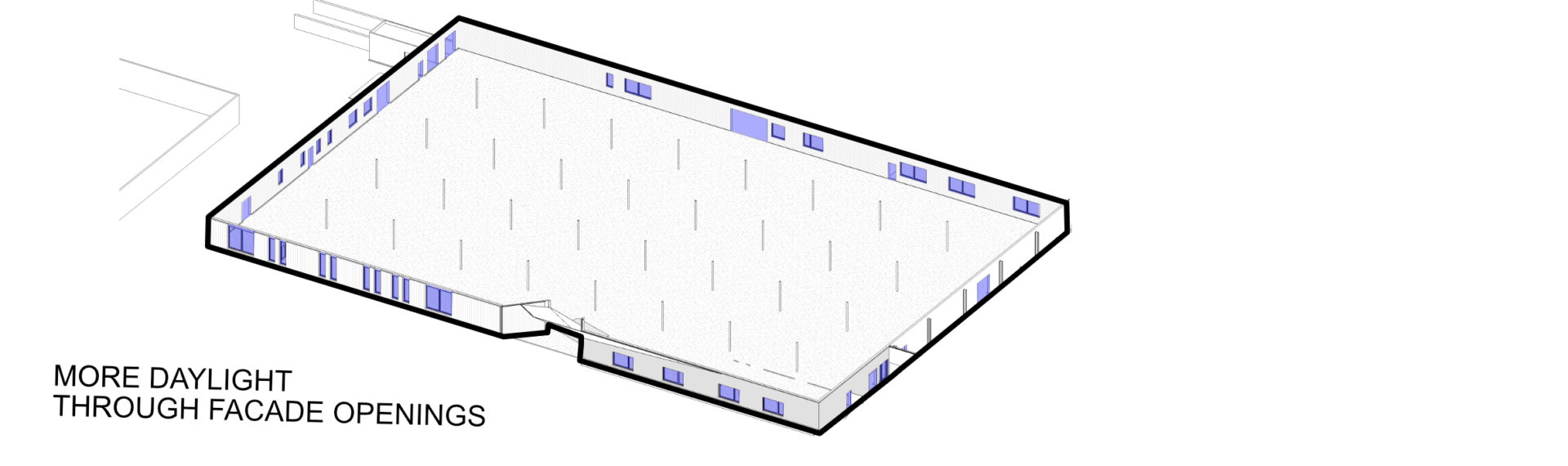 More Daylight through facade openings